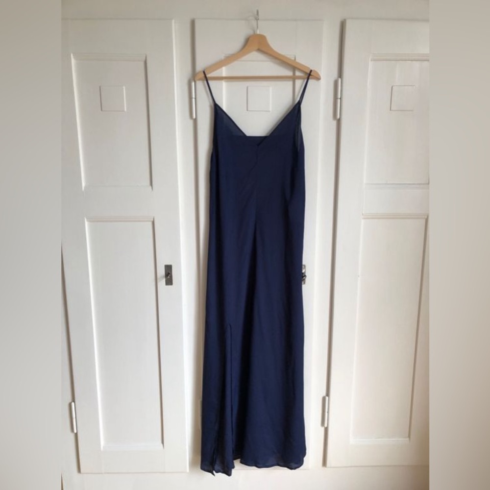 Reformation Cutout Long Blue Dress Size XS